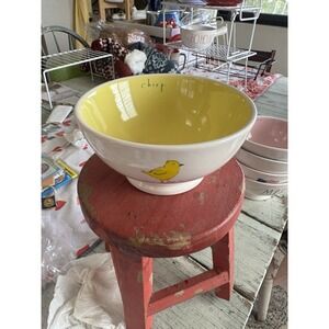 Rae Dunn Chick Bowl Yellow‎ Easter Spring pottery ceramic collectible